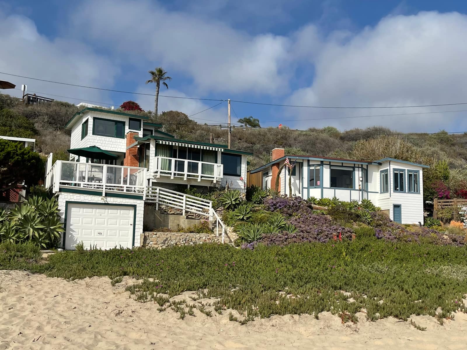 Restored 1930s beach cottages in the Crystal Cove Historic District